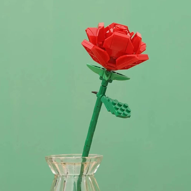 クロスボーダー佳奇積み木花diyはバラの永生花を組み合わせて彼女に祝日のプレゼントシリーズの花束のデスクトップを送ります。|undefined