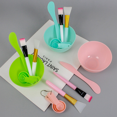 Mask adjustment tool 7-piece set beauty application mask tool mask bowl mask adjustment mixing stick mask brush silicone