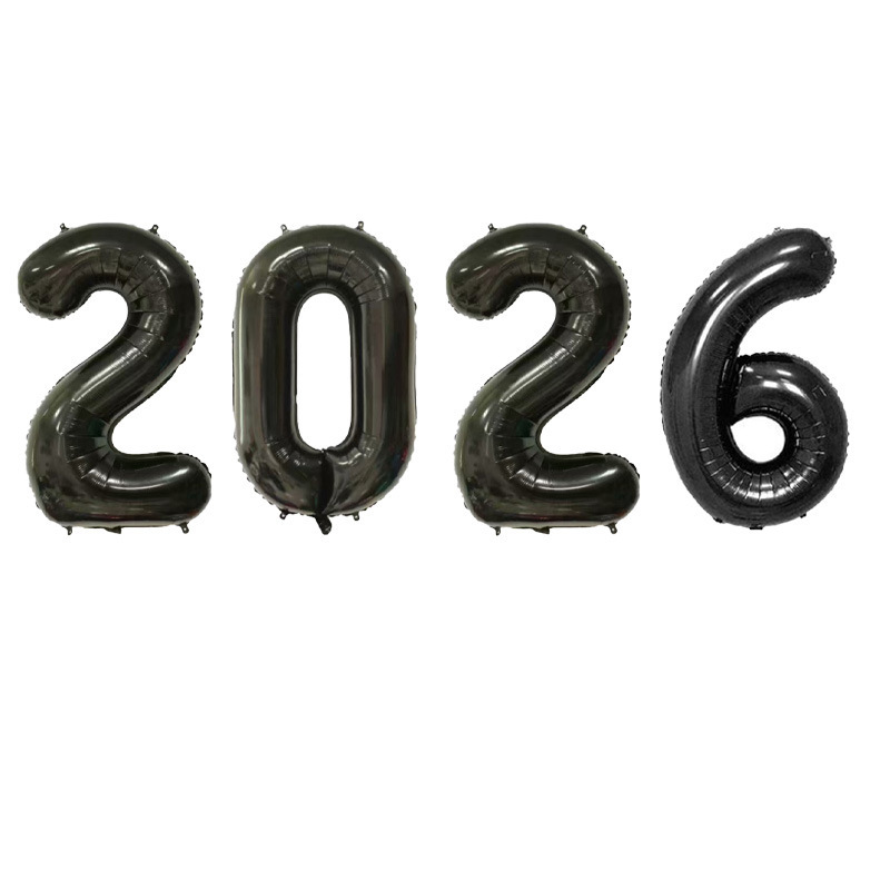 クロスボーダー新 2026 ナンバー 16/32/ 40inch ナンバーアルミフィルムバルーンセット馬年大晦日新年お祝い衣装|undefined