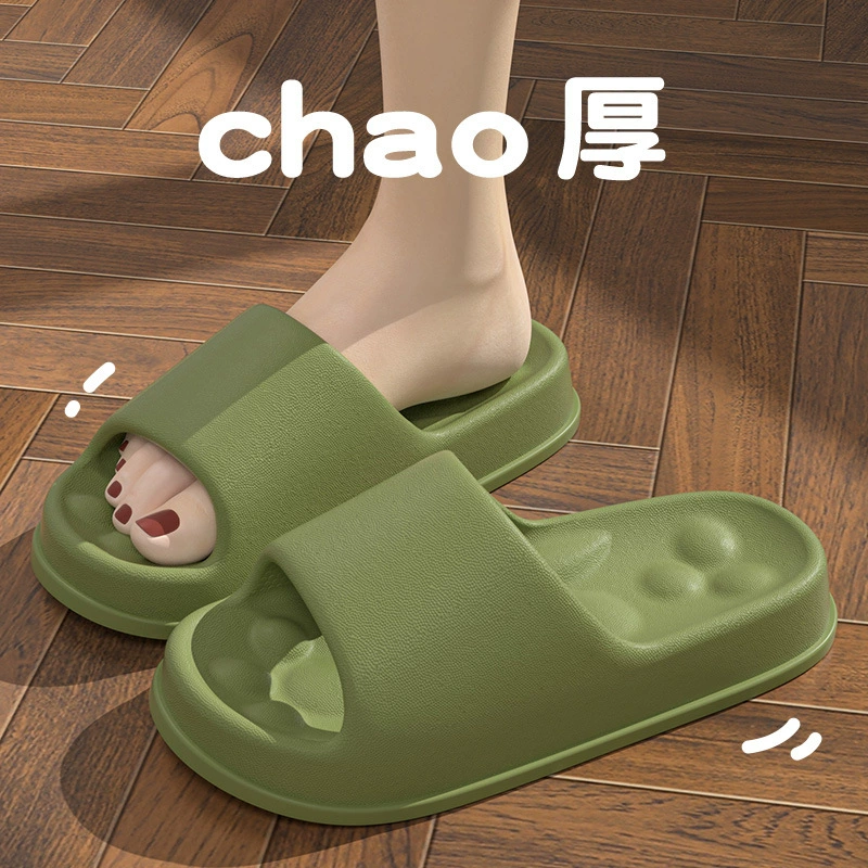 Сандалии для мужчин и женщин, массажные на толстой подошве, четырехсезонные домашние, новые домашние нескользящие 2025 года, пары на толстой подошве.