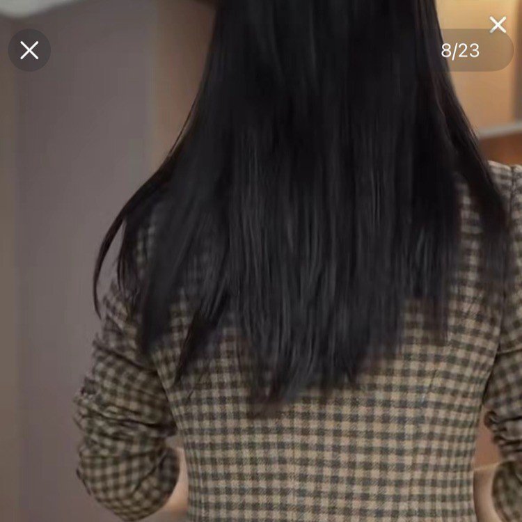 一件代发2025秋季新款时尚百搭显瘦气质修身显瘦休闲格子西装外套|undefined