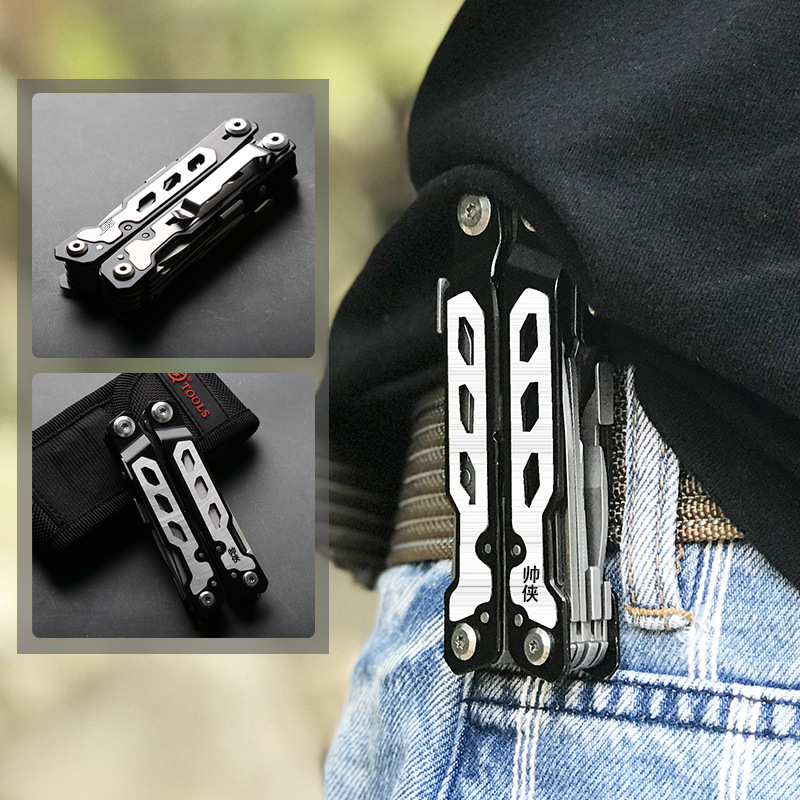 SQT Shunquan 2033 Herramienta de combinación multifunción Alicates de cuchillo multiusos Herramienta plegable portátil edc transfronterizo Amazon