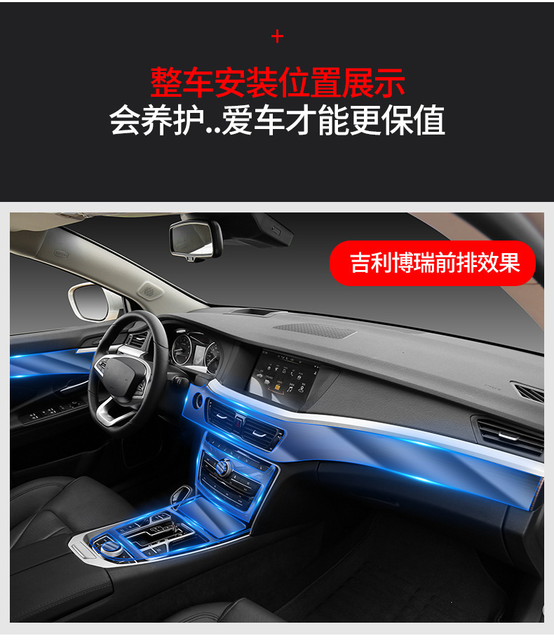 Suitable for Geely Jiaji Borui Emgrand Glgs Xingyue Interior Film Central Control Gearbox Tpu Protective Film