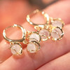 Small design earrings, trend of season, light luxury style, cat's eye, 2022 collection, wholesale