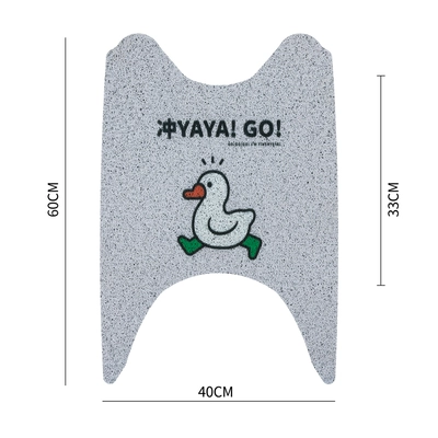 universal waterproof Yadi can be — Electric vehicle foot mat - long-style-punch-duck-comes-with-velcro