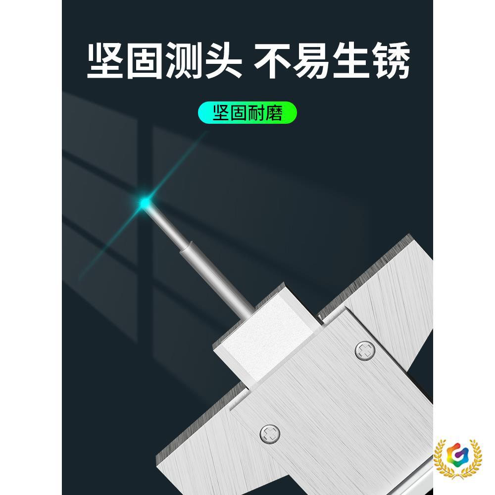 ♧轮胎花纹深度测量尺 电子数显胎纹规深度尺检测尺测胎厚监测卡