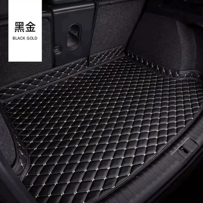 Trunk Mat, Cross-Border Supply of Leather Trunk Mats - high-sidequilted-embroidery-black-rice-thread-cross-border-exclusive-supply-small-packages-shipped-quickly