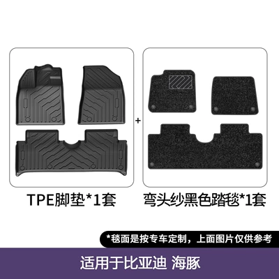 Friendly Tpe Special Car Floor – Modelə uyğun ayaqaltı - 21-25-byd-dolphin-double-layer-floor-mats-elbow-gauze-blanket