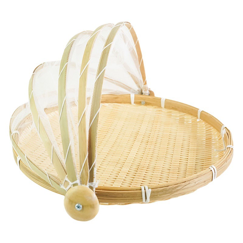 Бамбуковая плетеная корзина для сушки