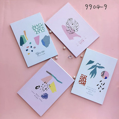 Korean-style fresh and simple large foldable leather paper mirror, portable multi-purpose tablet makeup mirror, foldable vanity mirror