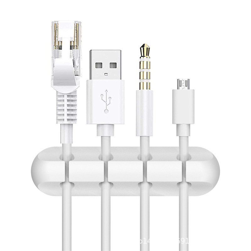 Amazon Venta caliente alambre almacenamiento Cable de silicona organizador cable de datos cubierta protectora velcro soporte de cable de nylon