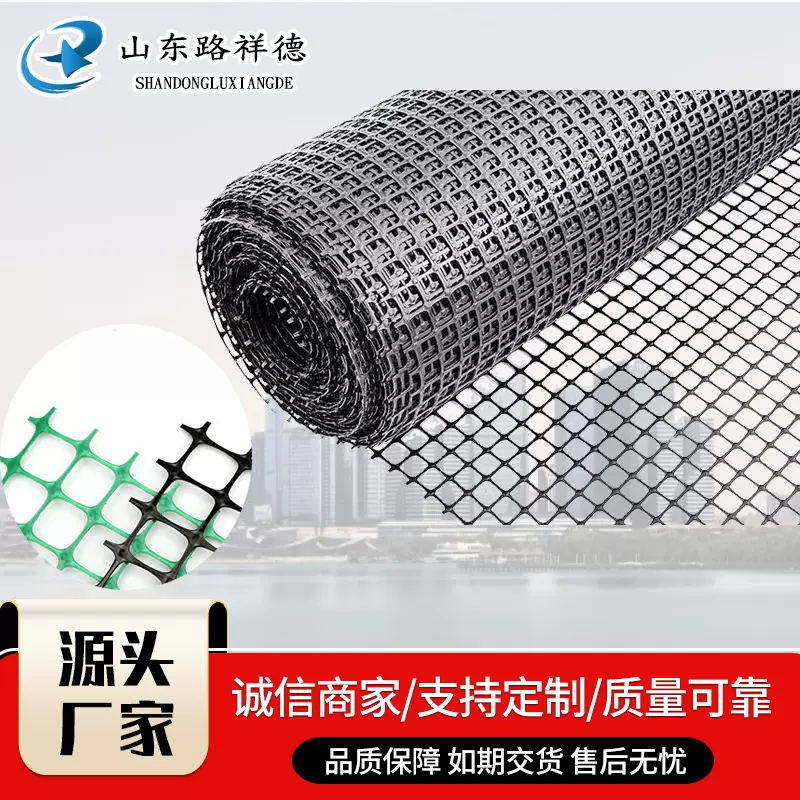 双向土工格栅 铁路公路路基加筋加固双向塑料 塑料土工格栅