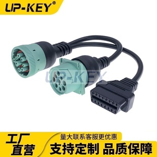J1939����˹9P���Dĸ��ͨ��j1708���Y9P��܇�DJ1962 OBD�D�Ӿ�