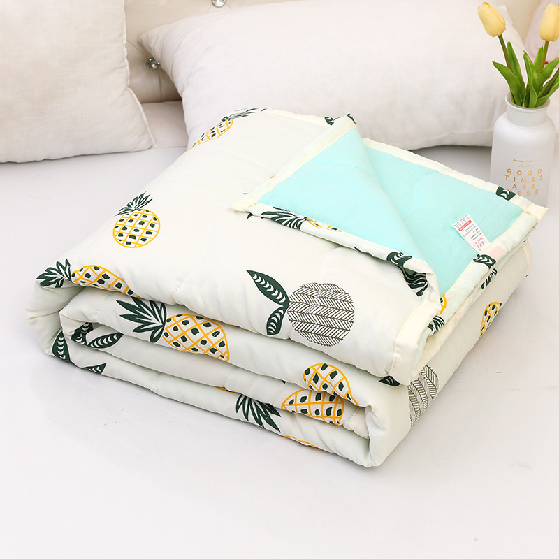Thin Washed Cotton Air Conditioning Quilt, Soft New Model for Spring and Autumn, Skin-Friendly Type for Student Dormitory, 2025S Summer Quilt, Solid Color