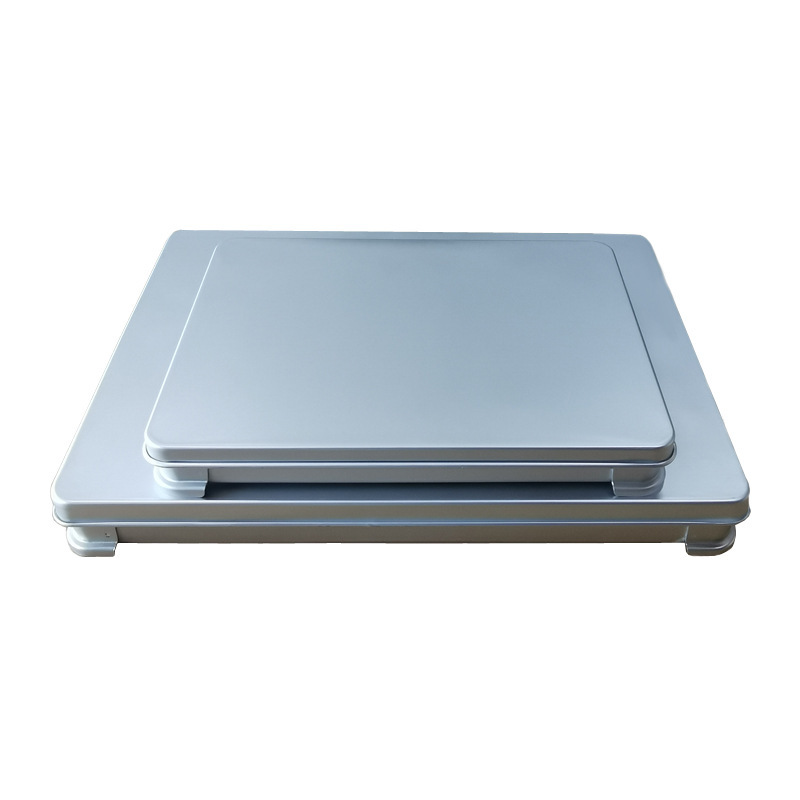 高級日本式防錆料理食材箱餃子サーモン冷蔵庫保存箱白色アルミ二重皿フロスト|undefined