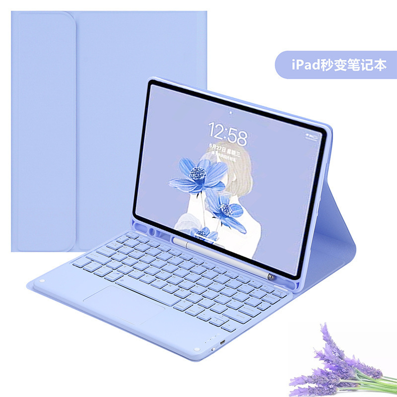 Suitable for iPad Tablet 10Th Generation Protective Case Pro110.9.7 Detachable Touch Bluetooth Keyboard Leather Case with Pen Slot Suitable for iPad Tablet 10Th Generation Protective Case Pro110.9.7 Detachable Touch Bluetooth Keyboard Leather Case with Pen Slot