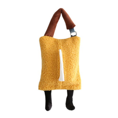 Beautiful elements, creative high-end sense ins style living room fabric tissue box, cute car hanging tissue box new product