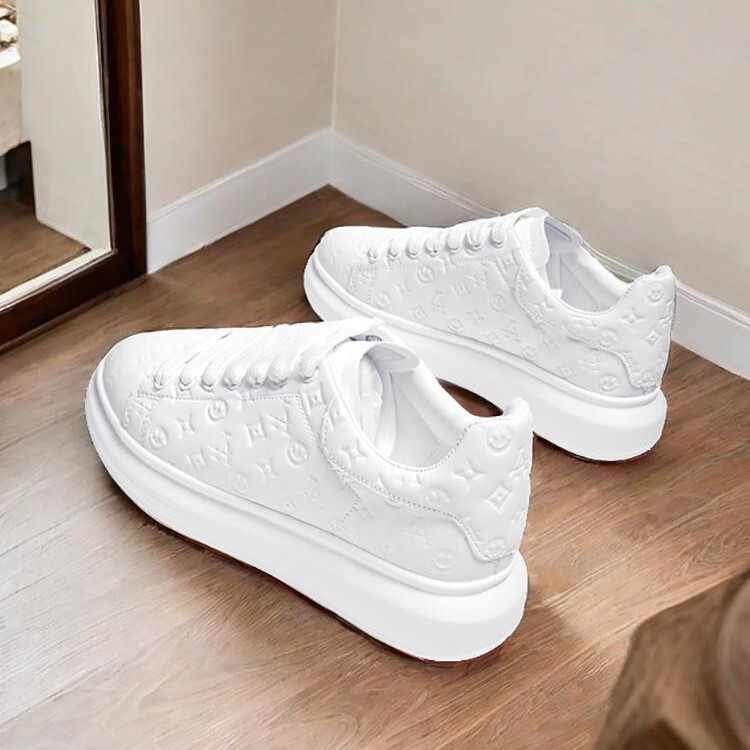Thick-soled small white shoes 2023 new Korean style net popular men's shoes flat casual sneaker three-dimensional printing Thick-soled small white shoes 2023 new Korean style net popular men's shoes flat casual sneaker three-dimensional printing