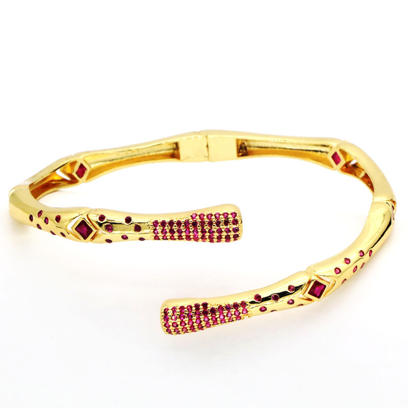 Fashion Solid Color Copper Plating Bangle 1 Piece