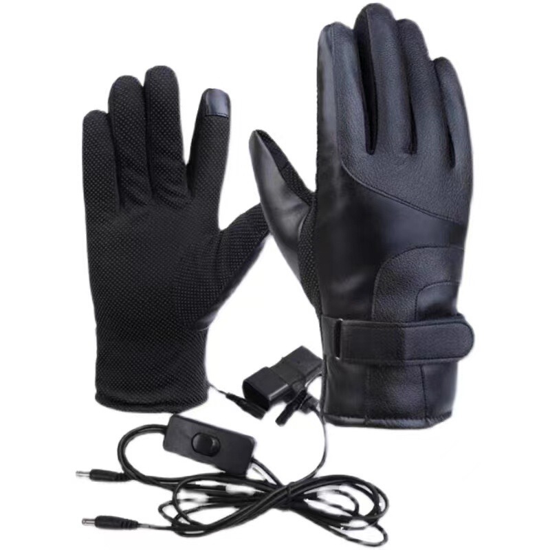 Winter Electric Motorcycle Electric Heating Gloves Charging Heating Electric Heating Gloves Outdoor Cycling Warm Gloves for Men and Women