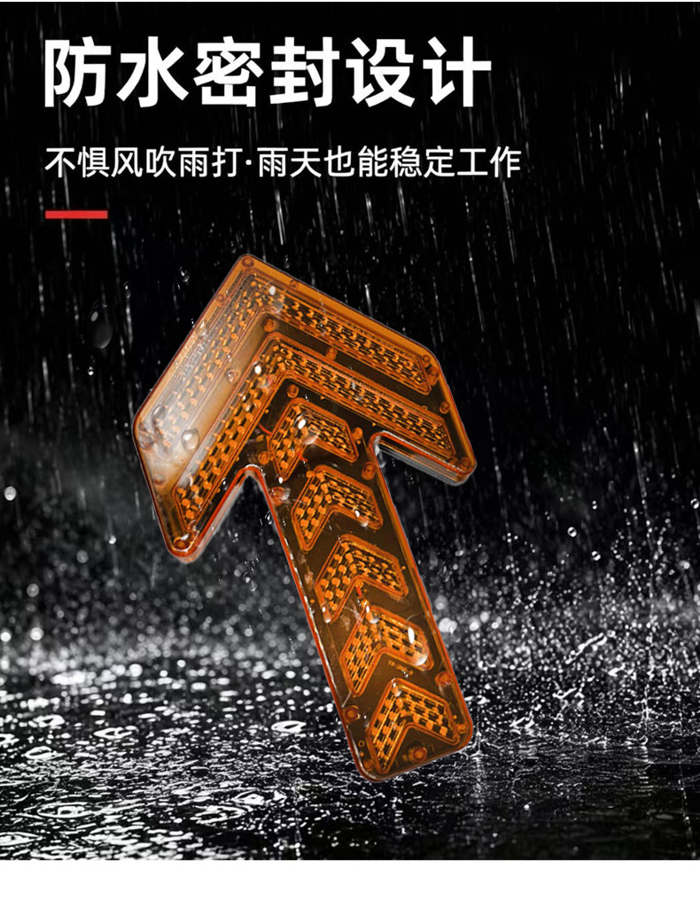 Vehicle-Mounted Led Arrow Guide Lights, Sprinkler Truck, Cleaning Truck, Turn Signal Lights, Road Construction Vehicle Warning Strobe Lights