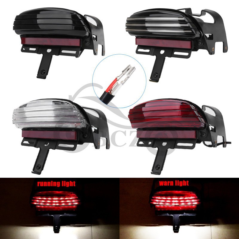 Motorcycle accessories Harley soft tail fat boy rear tail light assembly modified retro LED turn warning light