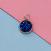 Starry sky stainless steel, pendant, necklace and bracelet with accessories, 12mm, handmade, wholesale