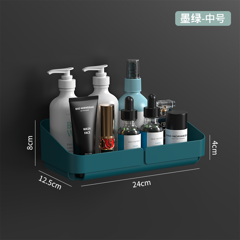 Baño Estante de almacenamiento inodoro lavabo cocina almacenamiento Punch-free baño montado en la pared