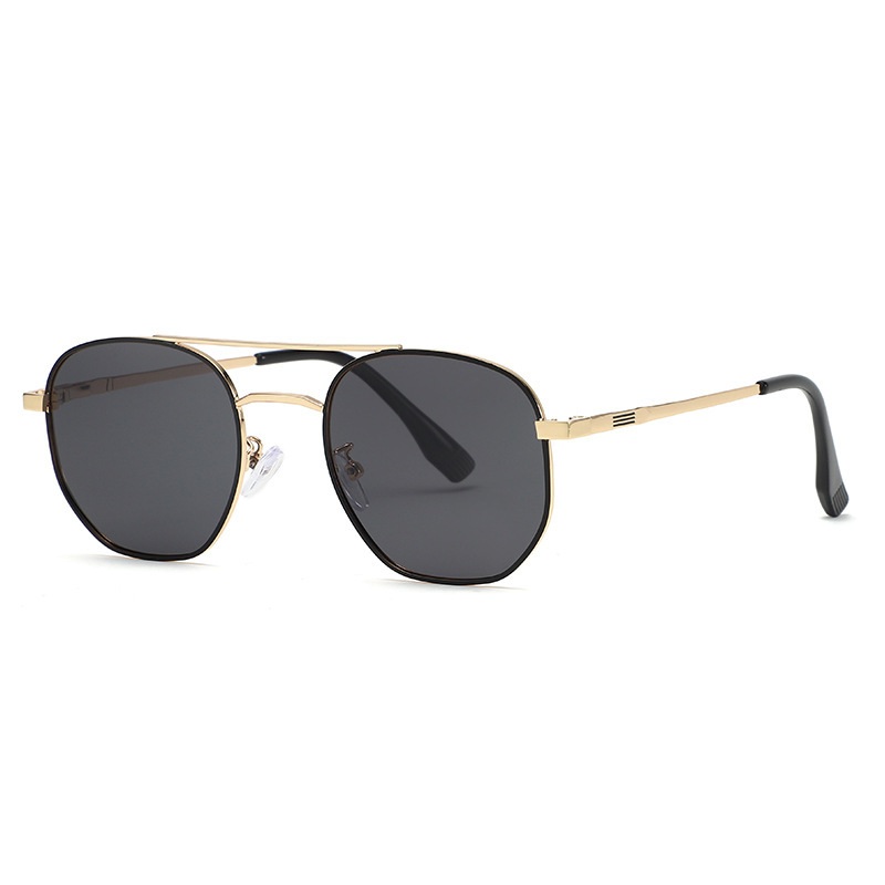 Black gold frame black gray piece
