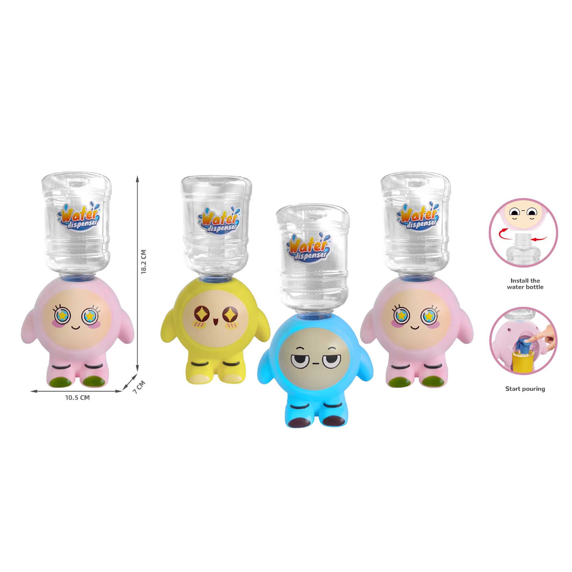 Venta al por mayor de juegos para niños mini dispensador de agua juguete simulación cocina niña 3-5 años niña pequeño traje de bebé
