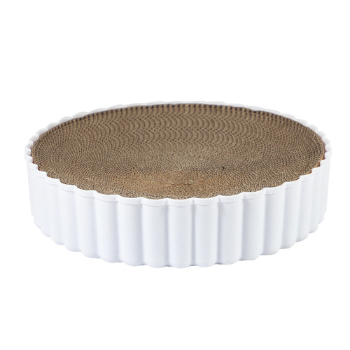 Cross-border Amazon Cat Supplies Cat Lying Mat Replaceable Inner Core Cat Nest Cat Climbing Frame Round Corrugated Cat Scratching Board