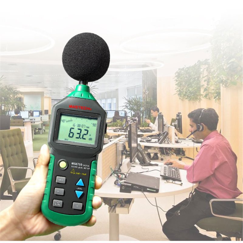 MASTECH华仪MS6708数字噪音计高精度噪音分贝仪声级计噪音仪