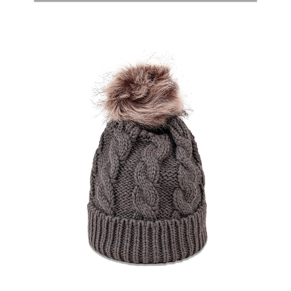 Autumn And Winter New Twist Knit Hat Wool Ball Fashion Trend Warmth Pure Color Woolen Hat display picture 9