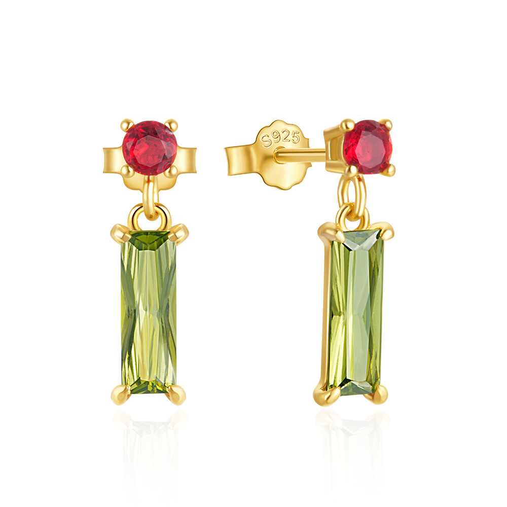 4g Weight 925 Sterling Silver Ear Needle Material Zircon Inlay Material Earrings Classification 1 Pair Quantity Daily Occasion 925 Sterling Silver Material Geometric Pattern Women's Gender Plating, Inlay Design Simple Style Style 1 Pair 925 Sterling Silver Zircon Geometric Earrings 24
