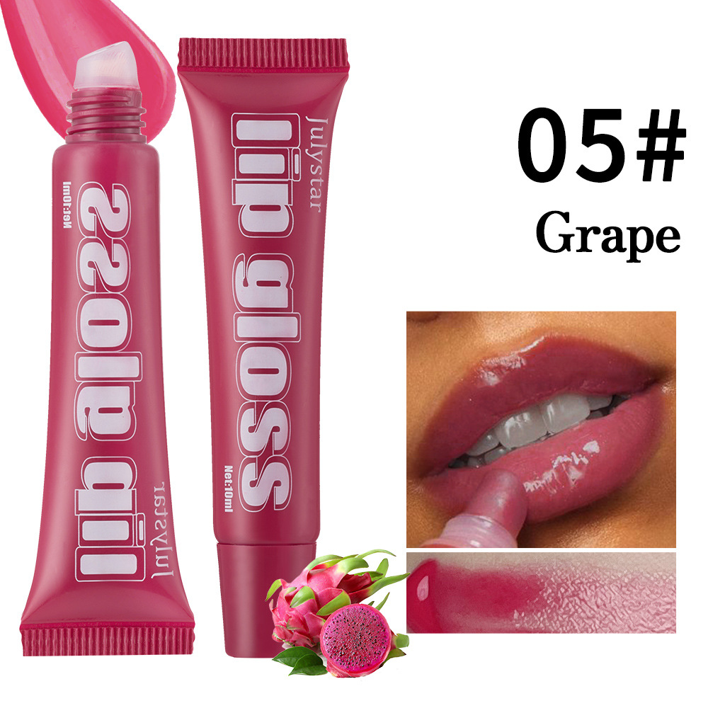 Julystar Fruit-Flavored Long-lasting Moisturizing Lip Gloss, Lustrous and Transparent 8-piece set, Lip Moisturizing Cream, Wholesale Lip makeup undefined