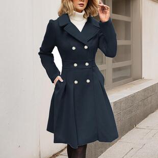 C 70701 Fashion Woolen Coat Women's Outerwear ë������