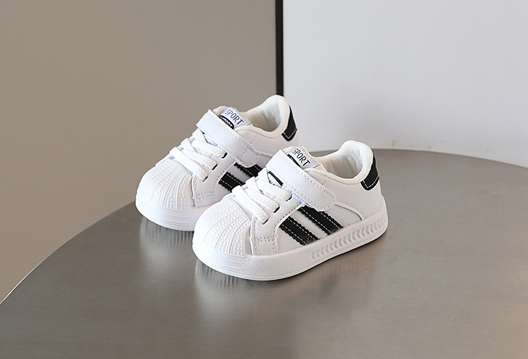 Nouveau Chaussures bébé printemps et automne saison hommes bébé semelle souple chaussures de marche hommes chaussures de sport conseil enfants nouveau blanc_voghion.com