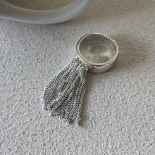 气质流苏链条戒指 欧美网红夸张个性ins时尚百搭开口指环外贸货源