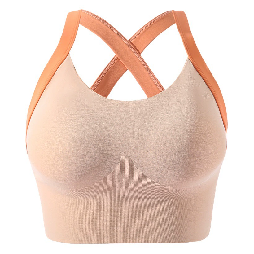 Спортивный бюстгальтер, Женский высокопрочный противоударный Бег, анти-провисание, красивый жилет для йоги пуш-ап на спине, без стального кольца, Спортивное нижнее белье