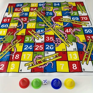 Настольная игра «Змеи и лестницы» 3D складное поле