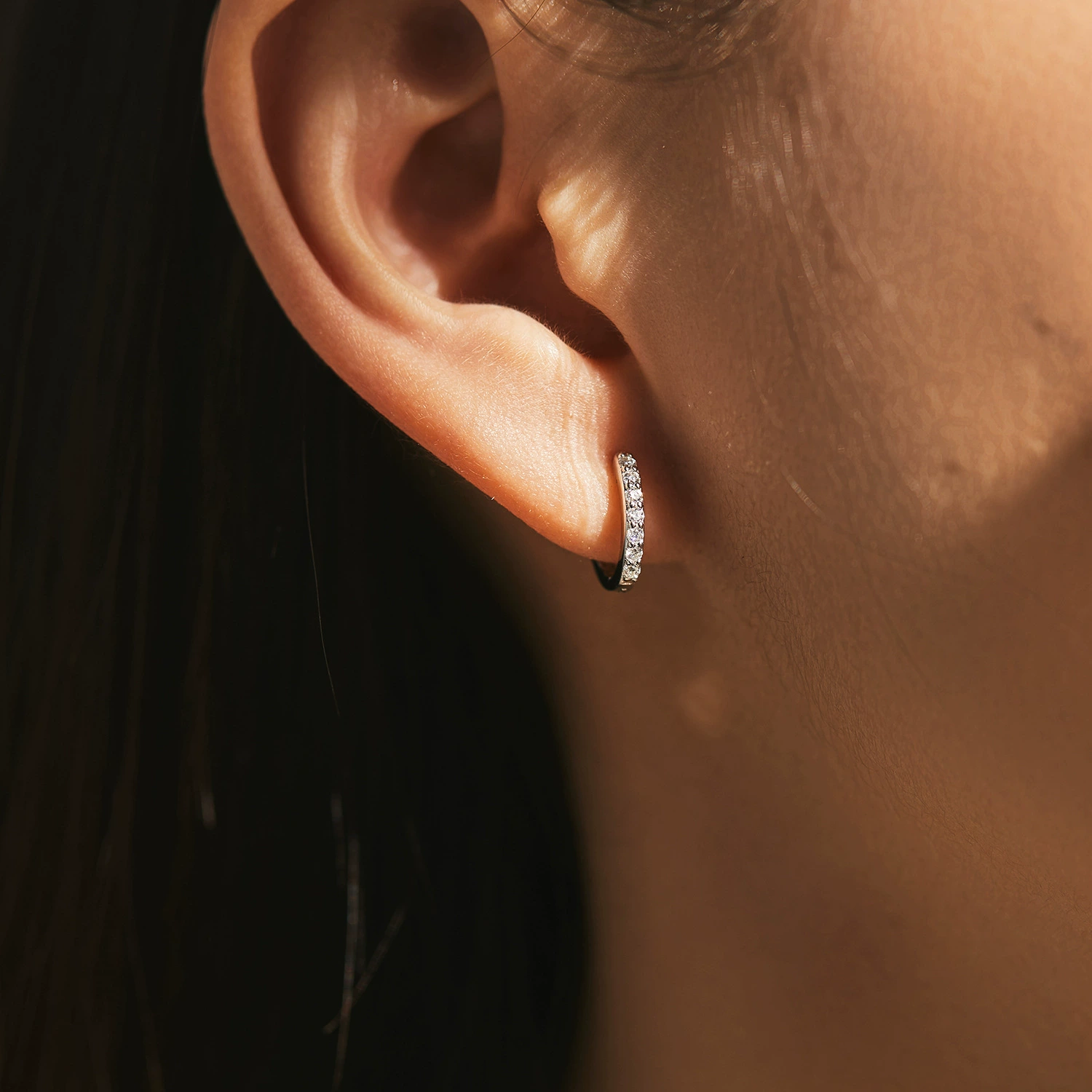 Modian Mo Dian D Seda Mosan Diamond S925 серебро осень и зима продвинутые маленькие ученики дневной дух drill ушко женщины
