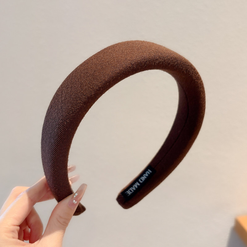Diadema alta para mujer, nueva colección 2026, accesorio para el cabello estilo Chanel francés, elegante banda ancha para el cabello.