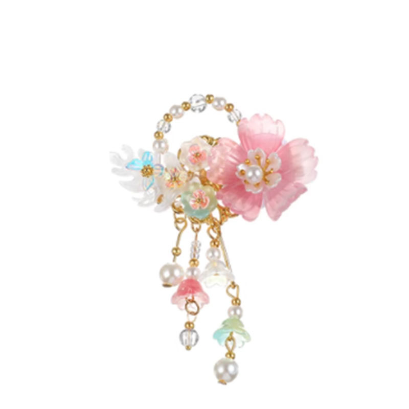 Hanfu tocado de cabello de niñas bordas vestidos antiguos para el cabello de niñas tarjetas de cabello de niñas vestidos antiguos accesorios princesas niñas clips para el cabello