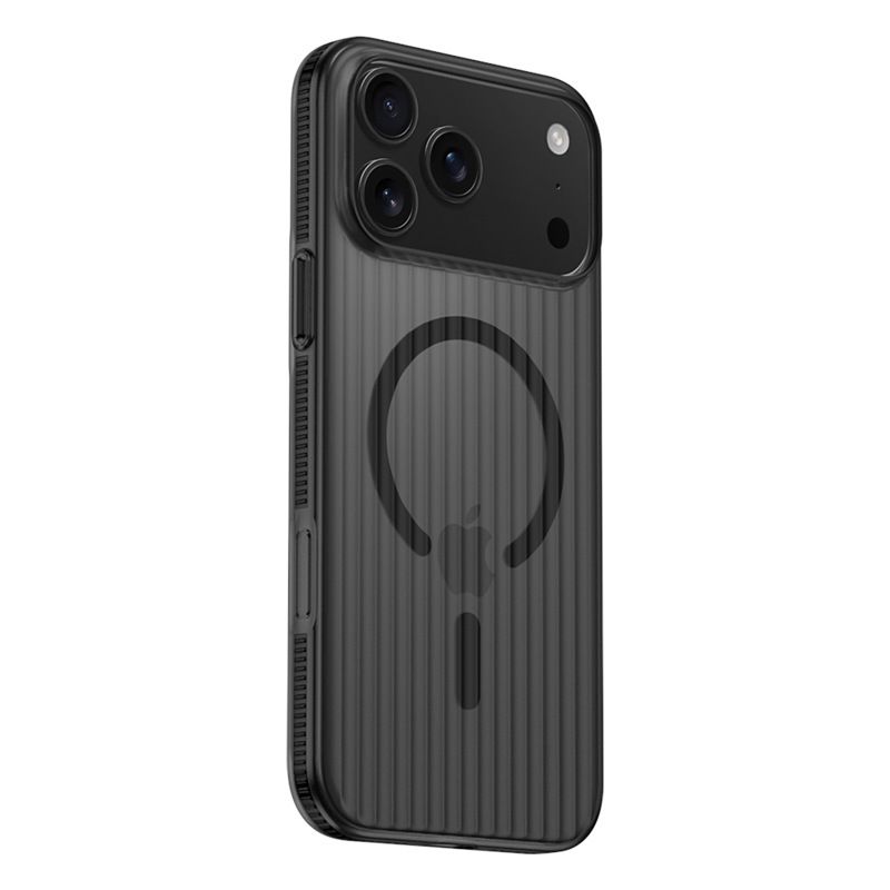适用iPhone17pro手机壳瓦楞防滑条苹果16pro冰雾磁吸防摔15保护套|undefined