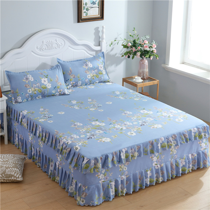 Una sola cubierta de cama de color sólido cubierta de cama de cama coreana sábanas de cama 1 m 1.5 / 2.0 m