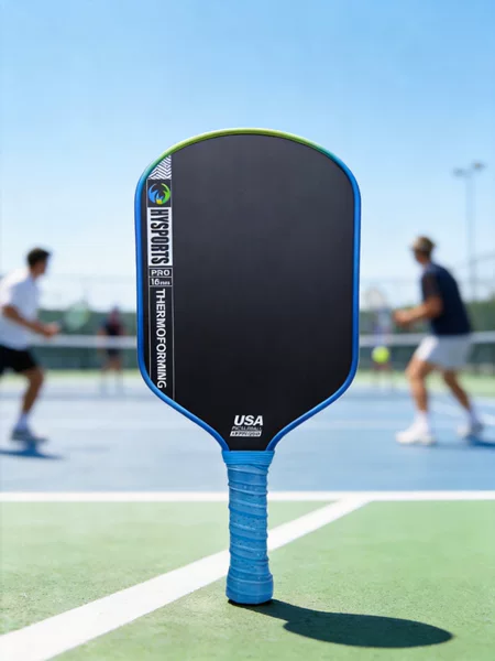 Professional competition pickleball paddle, one-piece molded T700, 16mm thick, matte pickleball hot-pressed carbon fiber