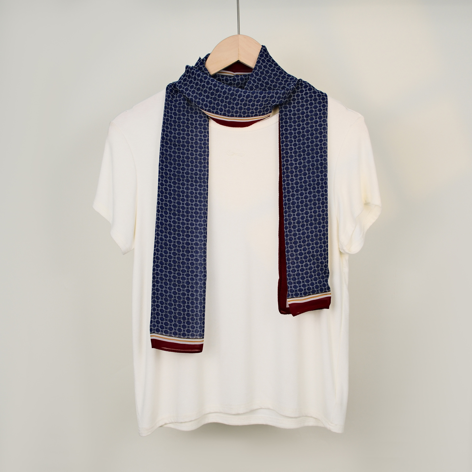 Sciarpa di seta chiffon nuova autunno 2025, leggera e sottile, sciarpa francese, protezione solare, foulard, cintura decorativa_voghion.com