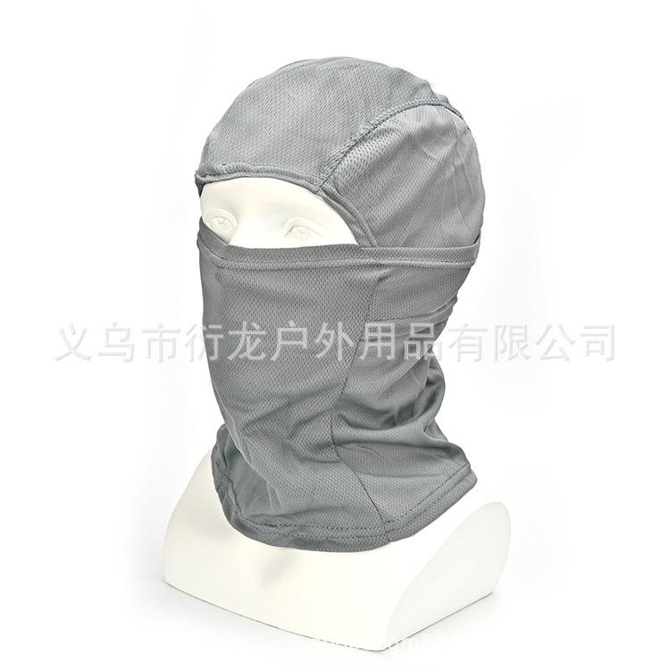 Cuello de camuflaje, casco de ciclismo de verano, pañuelo frío, babero a prueba de polvo, protector solar para hombres, máscara de pesca, cubierta facial