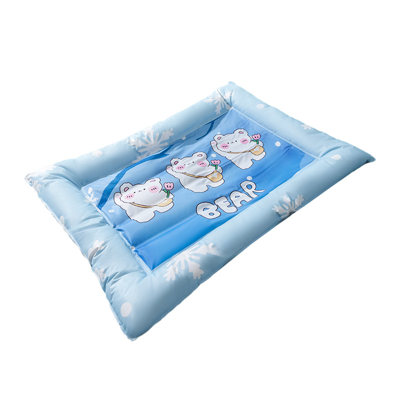 Gatos de verano copo de nieve oso cuadrado hielo nido Teddy perros pequeños perros refrigeración almohadilla de hielo perros gato nido de mascotas