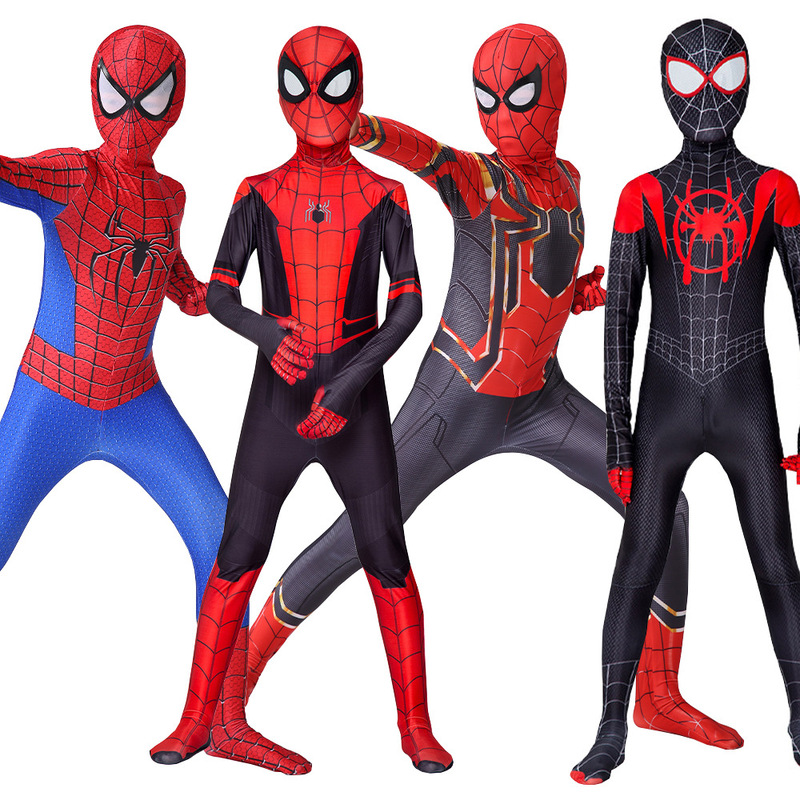 1 Spider-Man Bodysuit Miles Clothes Hero Expedition Adult Kidsren Halloween Costume Cos